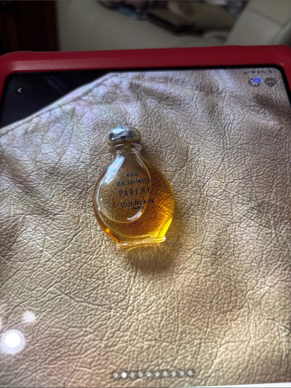GUERLAIN Parure Eau de Toilette Small Amber Bottle, 65% full